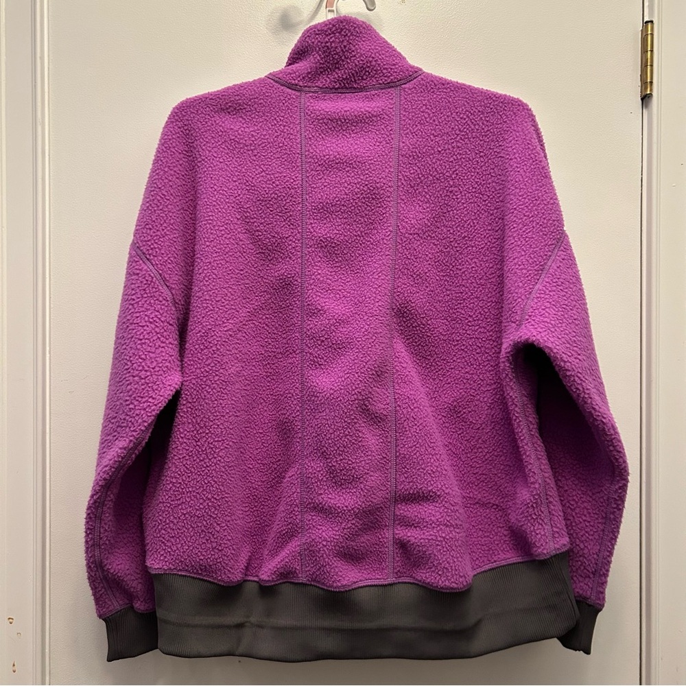 FP Movement Purple Hit The Slopes 1/4-zip Pullover fleece Sherpa size XS $168 - Picture 3 of 8